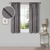 Waverly Geometric Washable Room Darkening Blackout Curtains, Set of 2
