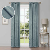 Waverly Geometric Washable Room Darkening Blackout Curtains, Set of 2