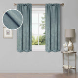 Waverly Geometric Washable Room Darkening Blackout Curtains, Set of 2