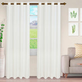 Westview Diamond Trellis Jacquard 2-Piece Grommet Curtain Panel Set