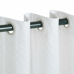 Westview Diamond Trellis Jacquard 2-Piece Grommet Curtain Panel Set
