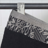 Wisteria Cotton Floral Jacquard Border Bath Towels, Set of 2
