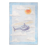 World Traveler Helicopter Kids Rug Indoor Large Area Rugs