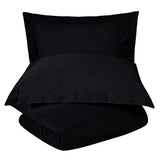 Wrinkle Resistant Cotton Blend Solid Duvet Cover Set