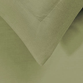 Wrinkle Resistant Cotton Blend Solid Duvet Cover Set