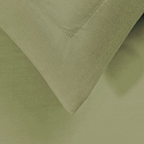 Cotton Blend 1200 Thread Count Solid Duvet Cover Set