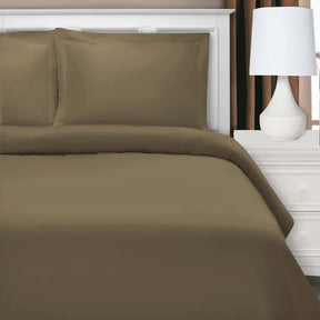 Wrinkle Resistant Cotton Blend Solid Duvet Cover Set