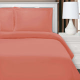 Wrinkle Resistant Cotton Blend Solid Duvet Cover Set