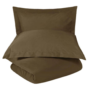Wrinkle Resistant Cotton Blend Solid Duvet Cover Set