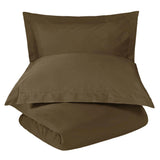 Wrinkle Resistant Cotton Blend Solid Duvet Cover Set