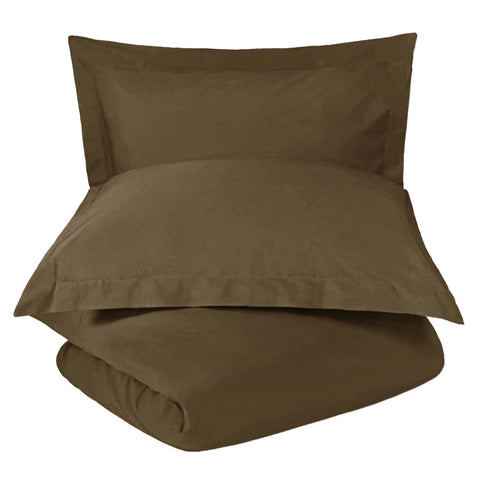 Cotton Blend 1200 Thread Count Solid Duvet Cover Set