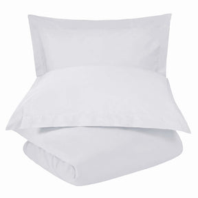 Wrinkle Resistant Cotton Blend Solid Duvet Cover Set