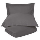 Wrinkle Resistant Cotton Blend Solid Duvet Cover Set