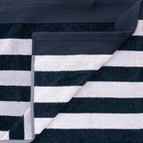 Yacht Club Egyptian Cotton Oversized 2 Piece Beach Towel Set Blue