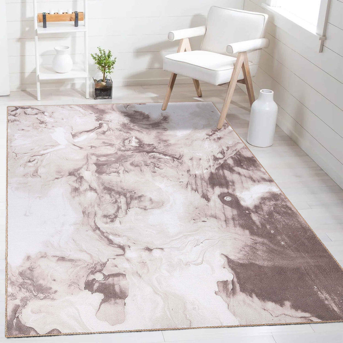 Yuma Abstract Marble Indoor Area Rugs or Runner Rug