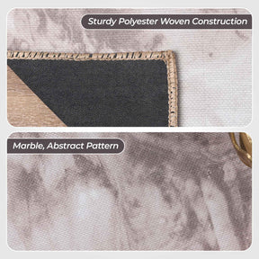 Yuma Abstract Marble Indoor Area Rugs or Runner Rug