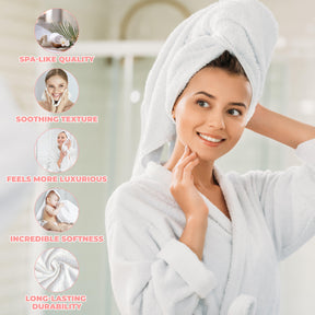 Zero Twist Cotton Ultra-Soft Absorbent Assorted 12 Piece Towel Set