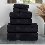 Zero-Twist Cotton Towel Set – 6-Piece Quick-Dry & Absorbent