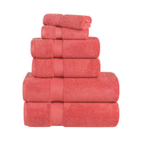 Zero-Twist Cotton Towel Set – 6-Piece Quick-Dry & Absorbent