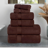 Zero-Twist Cotton Towel Set – 6-Piece Quick-Dry & Absorbent