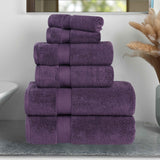 Zero-Twist Cotton Towel Set – 6-Piece Quick-Dry & Absorbent
