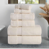 Zero-Twist Cotton Towel Set – 6-Piece Quick-Dry & Absorbent
