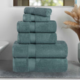 Zero-Twist Cotton Towel Set – 6-Piece Quick-Dry & Absorbent
