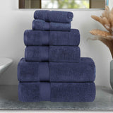 Zero-Twist Cotton Towel Set – 6-Piece Quick-Dry & Absorbent