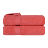 Zero Twist Cotton Ultra-Soft Absorbent Bath Towel Set of 2