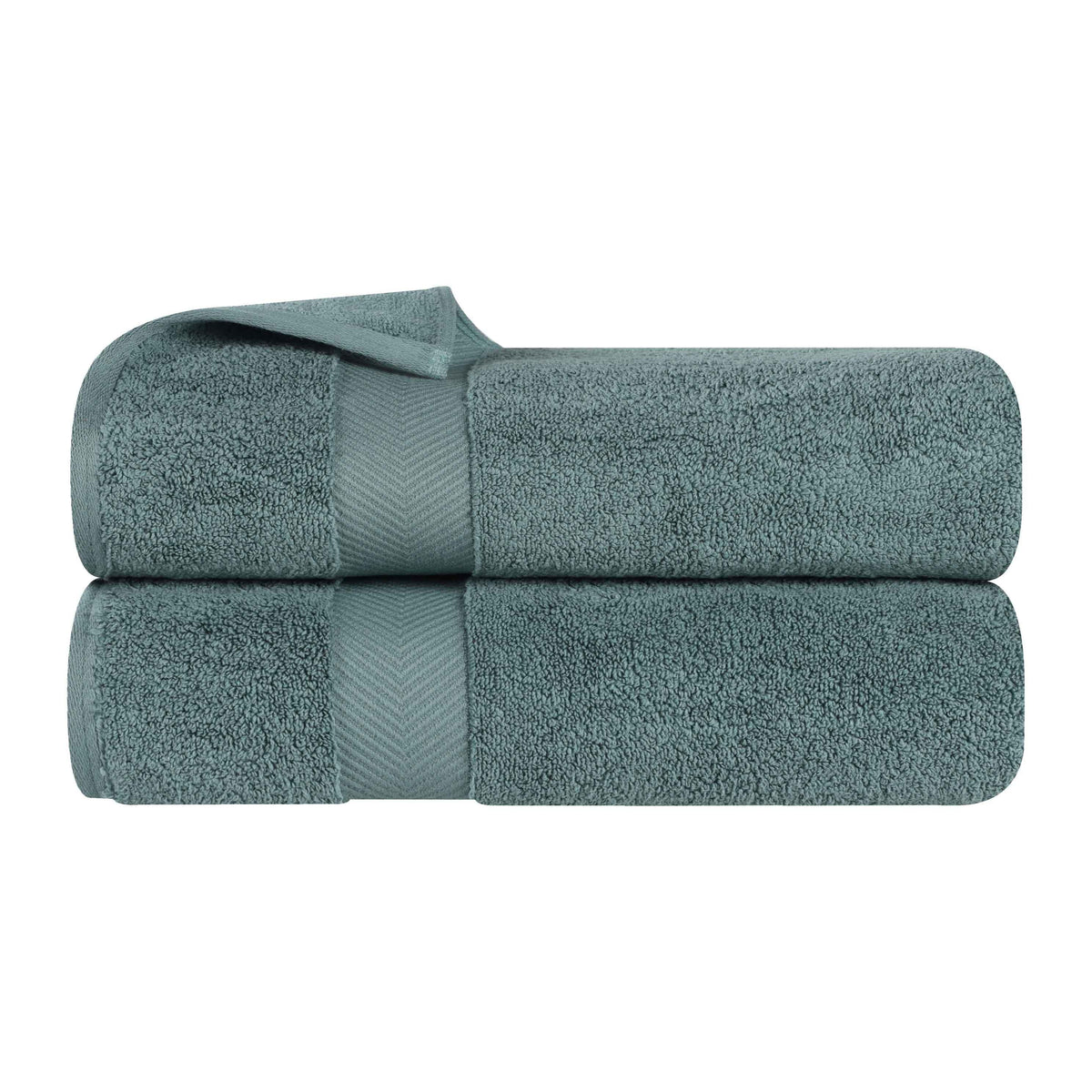 Zero Twist Cotton Ultra-Soft Absorbent 2 Piece Bath Towel Set