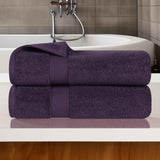 Zero Twist Cotton Ultra-Soft Absorbent Bath Towel Set of 2