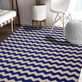 Zigzag Foldable Cotton Area Rug