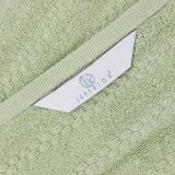 Zuma Zero Twist Cotton Medium Weight Waffle Stripes 6 Piece Towel Set