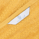 Zero Twist Cotton Waffle Textured Bath Towel Set of 2