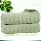 Zero Twist Cotton Waffle Textured Bath Towel Set of 2