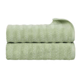Zero Twist Cotton Waffle Textured Bath Towel Set of 2