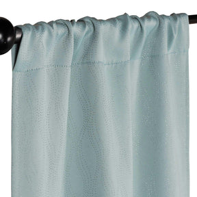 Zuri Textured Waves Room Darkening Blackout Curtains, Set of 2