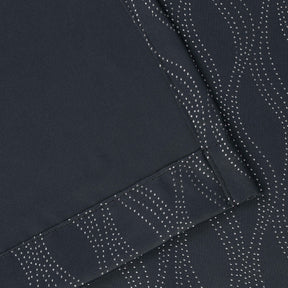 Zuri Textured Waves Room Darkening Blackout Curtains, Set of 2