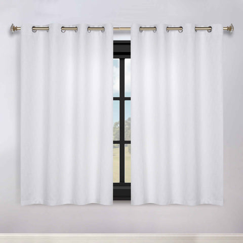 Blackout Window Curtains Zuri Textured Waves Room Darkening Set of 2