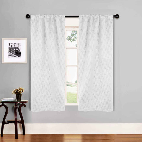 Blackout Window Curtains Zuri Textured Waves Room Darkening Set of 2