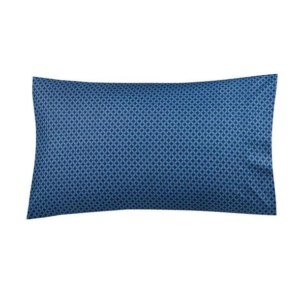 Ultra Soft Microfiber Pillowcase Set - Navy Geo - beddingbag.com