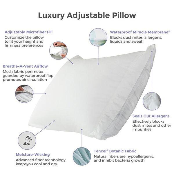 Protect-A-Bed Adjustable Fill Luxury Waterproof Tencel® Lyocell Pillow - beddingbag.com