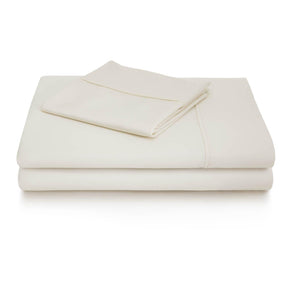 Woven 600TC Cotton Blend Sheet Set - IVORY - beddingbag.com