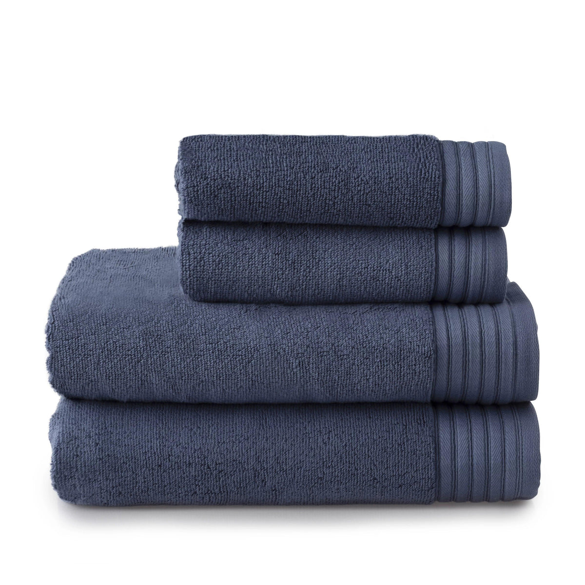 Egyptian Cotton Hand/Wash Towel Set of 4 - Blue Horizon - beddingbag.com