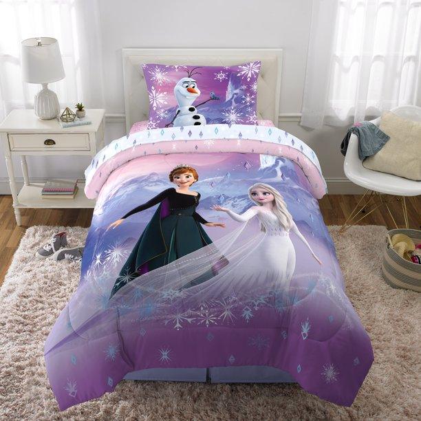 Disney Frozen Kids Comforter and Sham 2-Piece Set Twin/Full Reversible - beddingbag.com