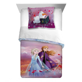 Disney Frozen 2 Kids Comforter and Sham 2-Piece Set Twin/Full Reversible - beddingbag.com