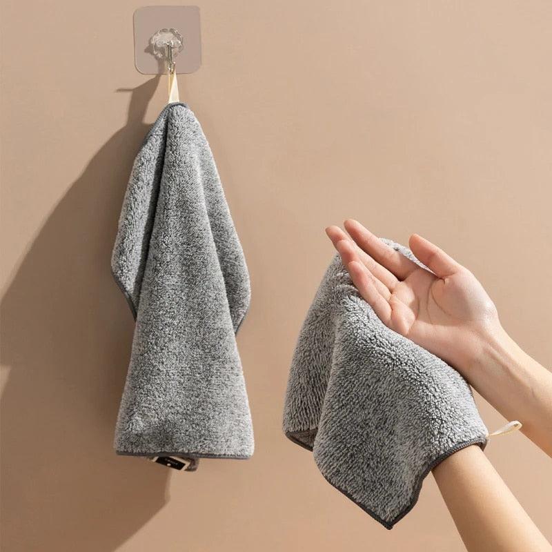 5/8/10PCS Bamboo Charcoal Fiber Thickened Dish Towels 30×30cm Ultrasonic  Small Square Towel Cloth Upgrade New Dish Towel - AliExpress