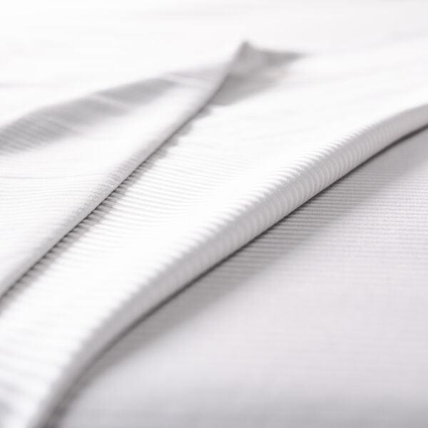 Surefit 100% Cotton White Sateen Stripe Sheet Set - beddingbag.com