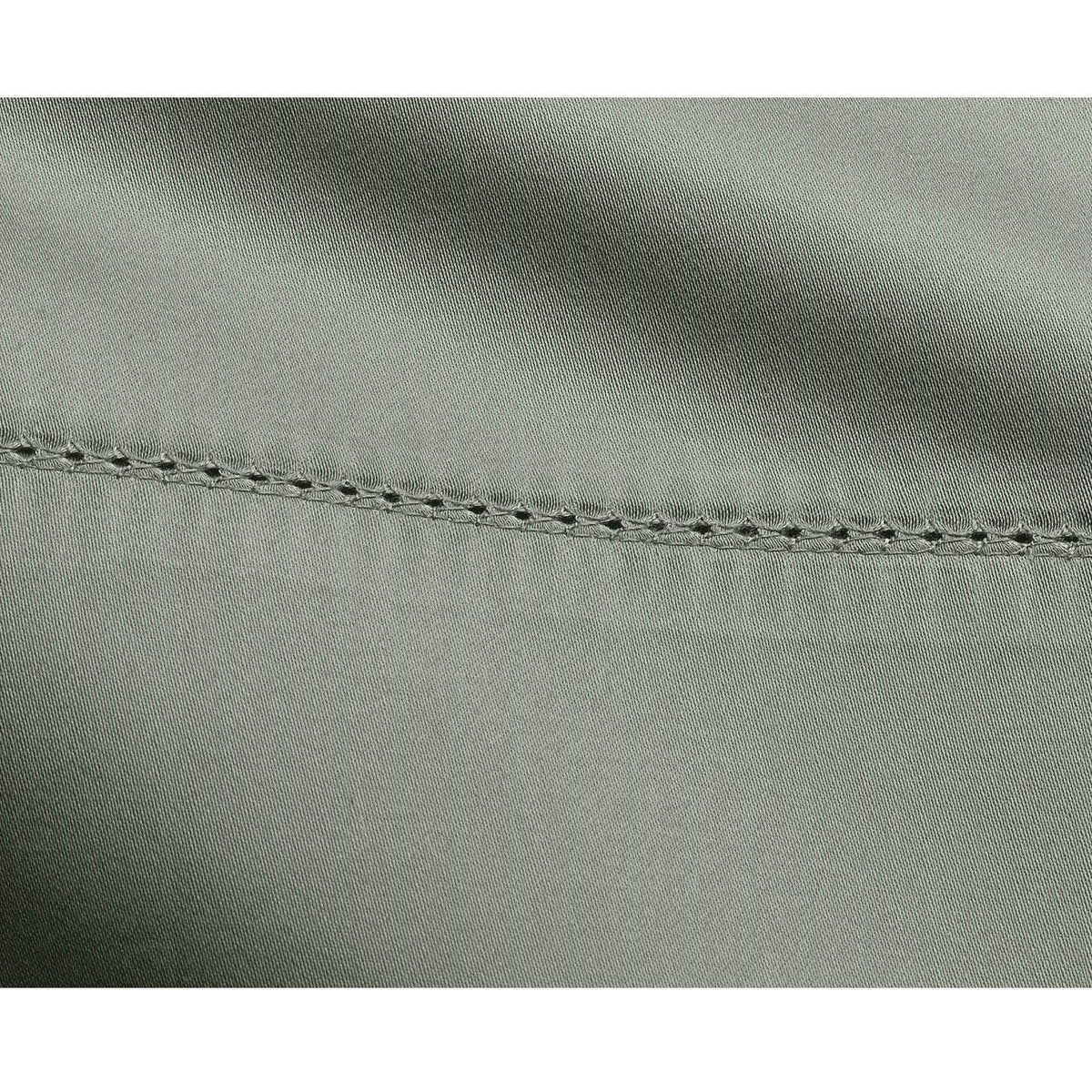 California King size 400 Thread Count Cotton Sheet Set in Sage Green - beddingbag.com