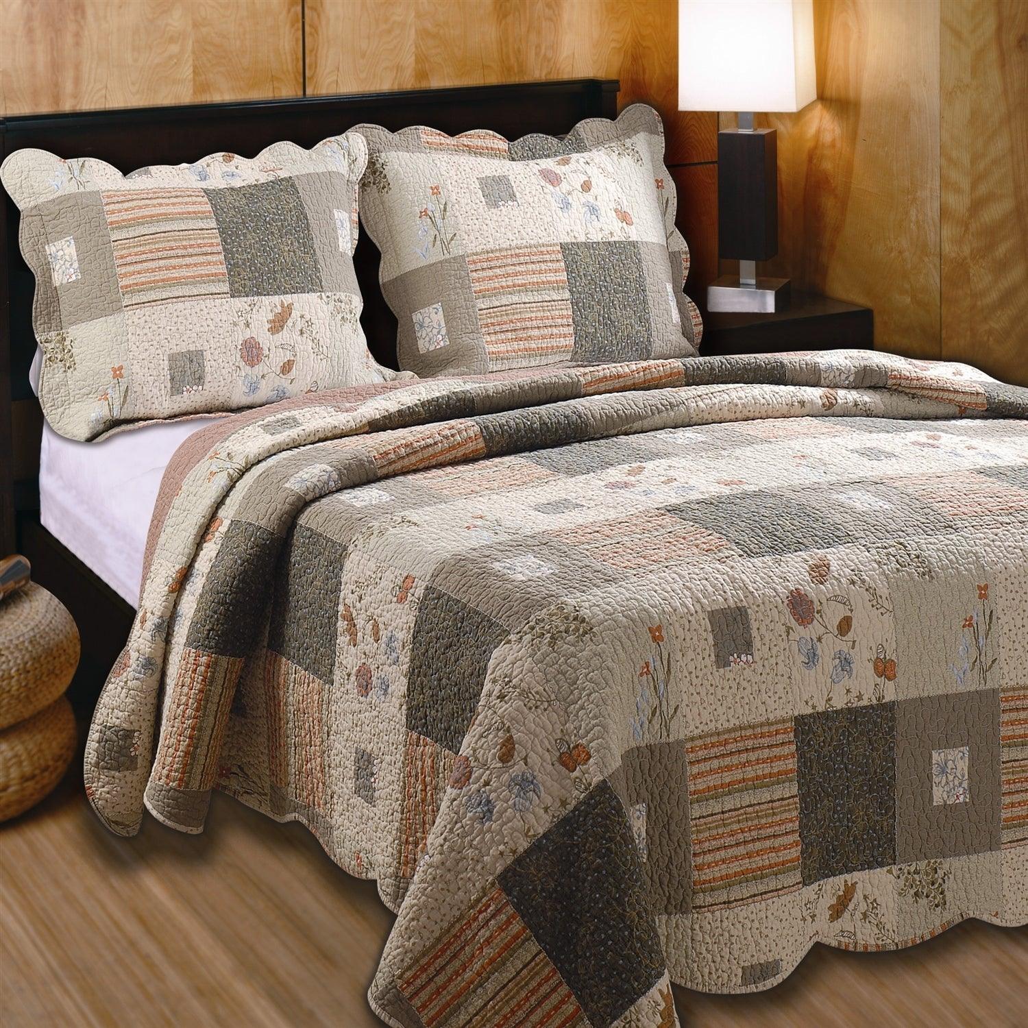 Twin size 100% Cotton Oversized Quilt Set with Sham Southwest Style